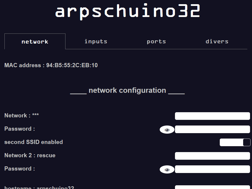 arpschuino32 server