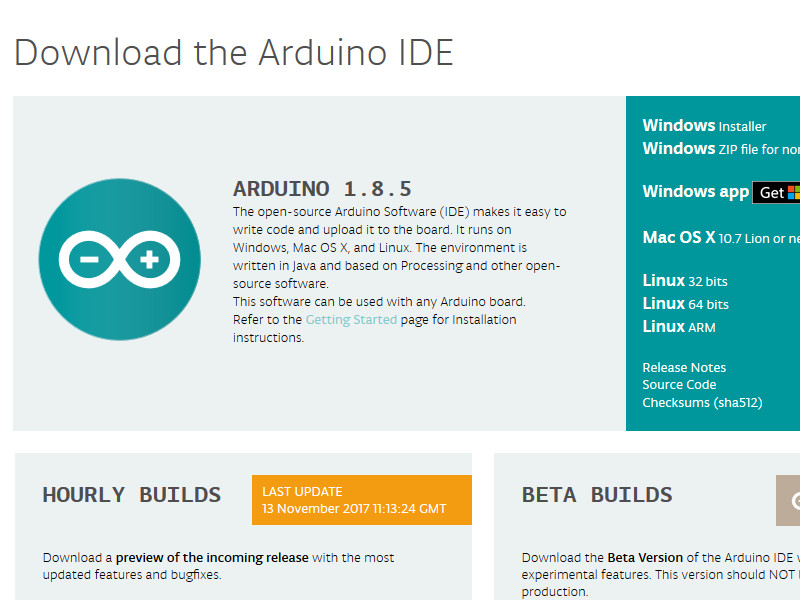 téléchargement arduino